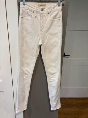Madewell White 10” High-Rise Skinny Jeans sz24